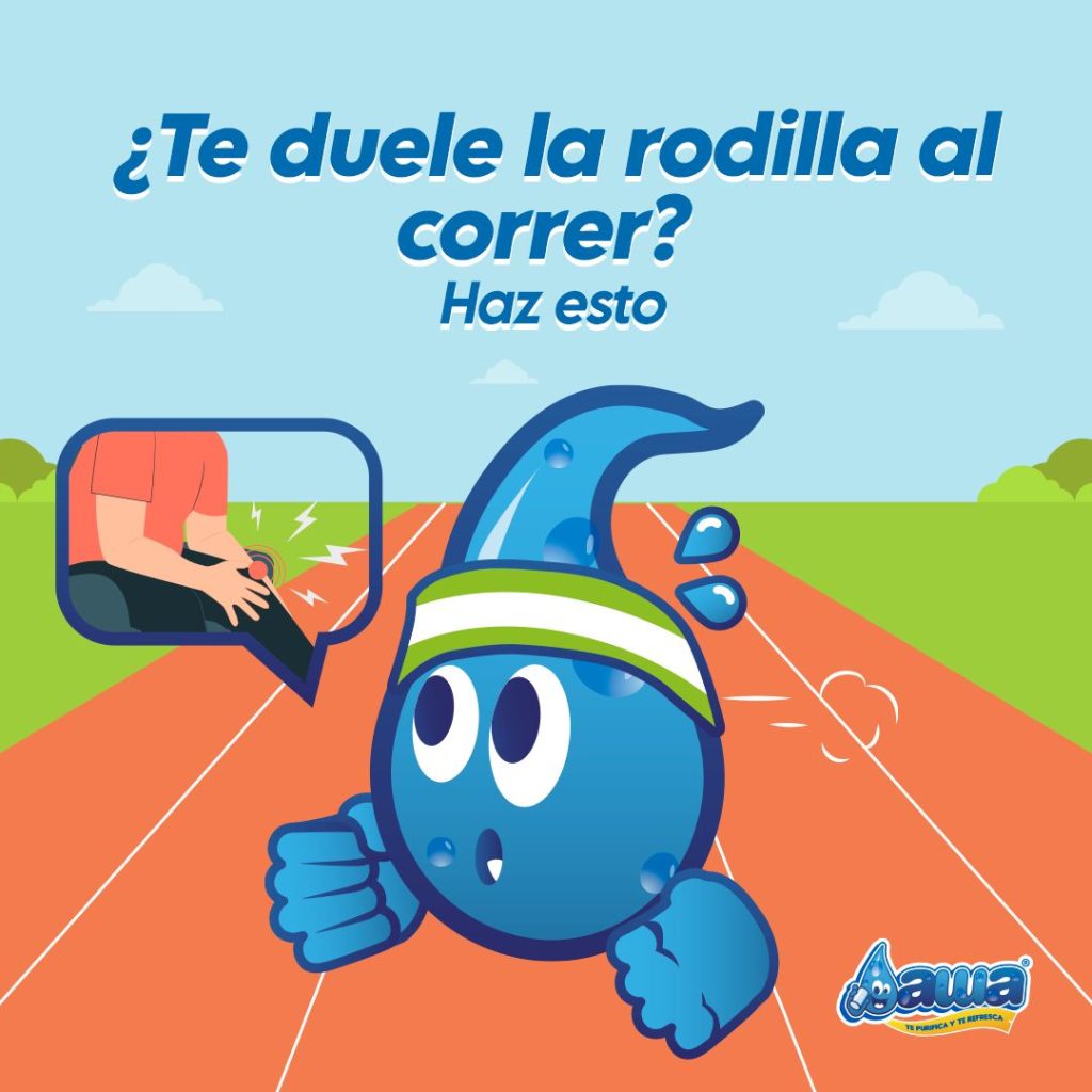 Calienta e hidrátate para correr 
